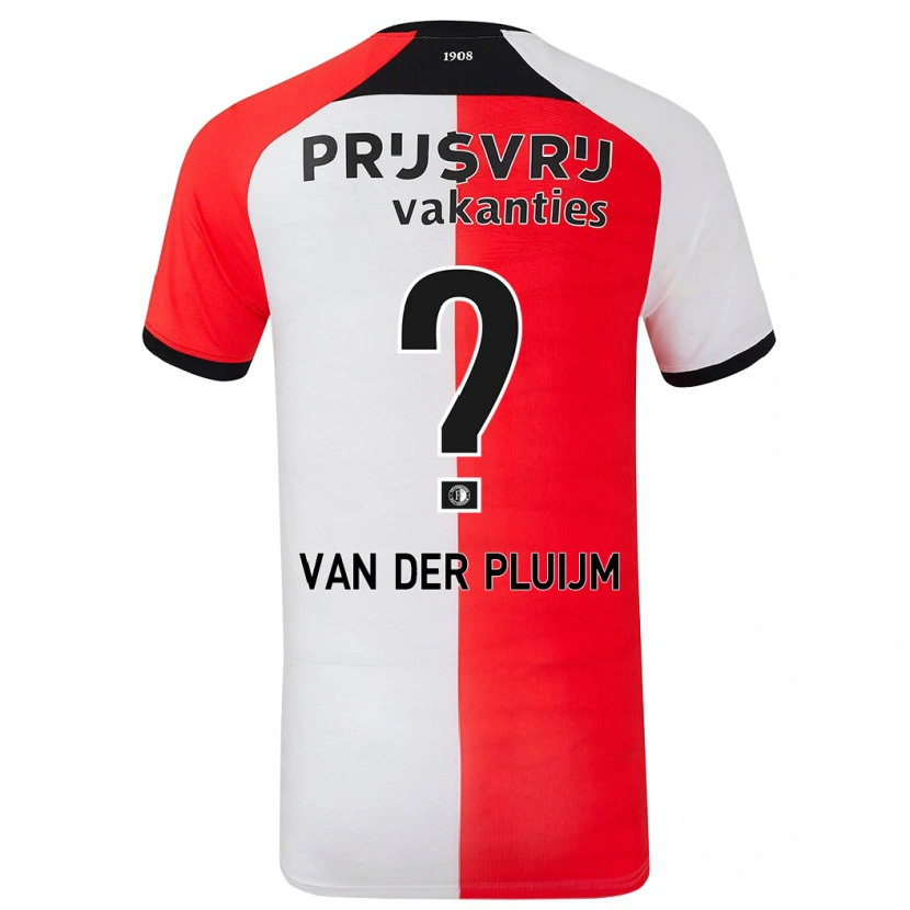 Danxen Kinder Marvin Van Der Pluijm #0 Rot Weiß Heimtrikot Trikot 2024/25 T-Shirt