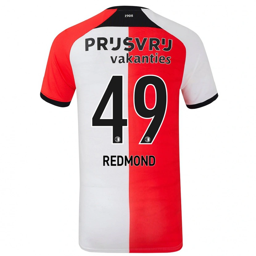 Danxen Kinder Zepiqueno Redmond #49 Rot Weiß Heimtrikot Trikot 2024/25 T-Shirt