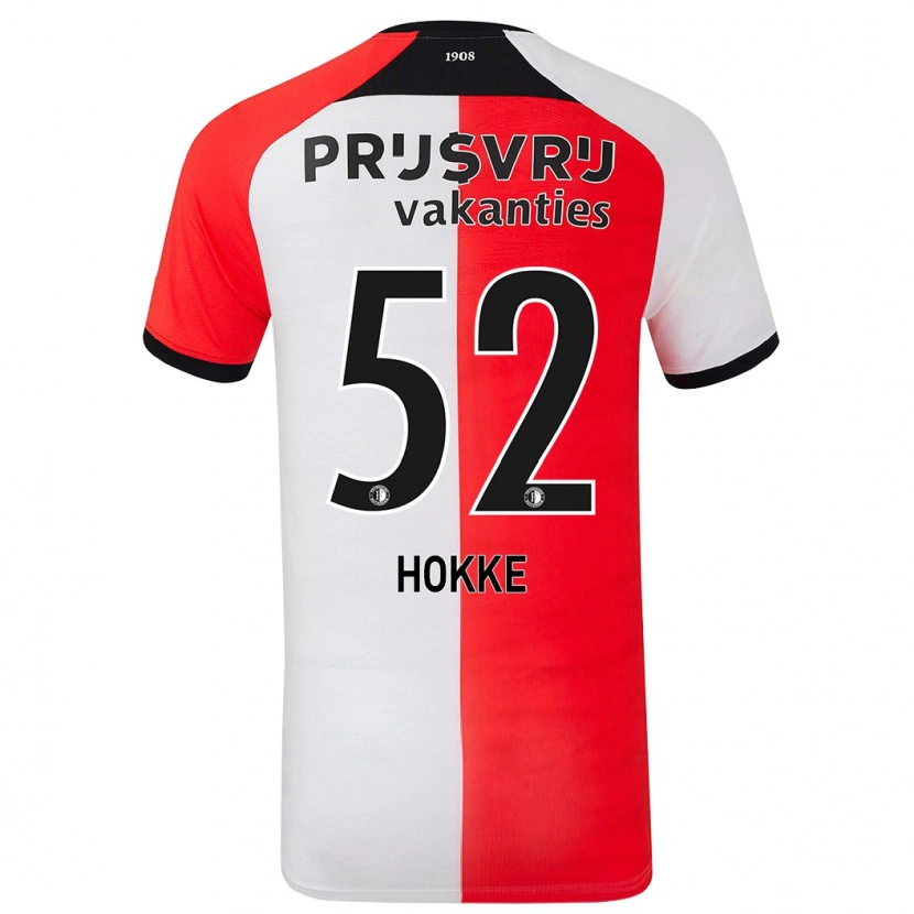Danxen Kinder Milan Hokke #52 Rot Weiß Heimtrikot Trikot 2024/25 T-Shirt
