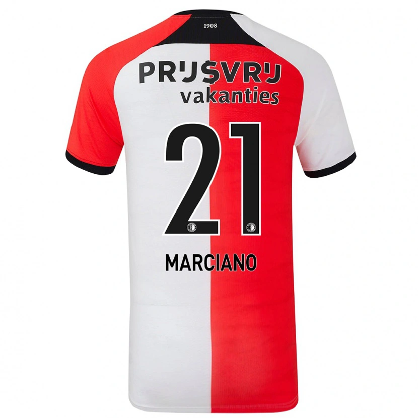 Danxen Kinder Ofir Marciano #21 Rot Weiß Heimtrikot Trikot 2024/25 T-Shirt