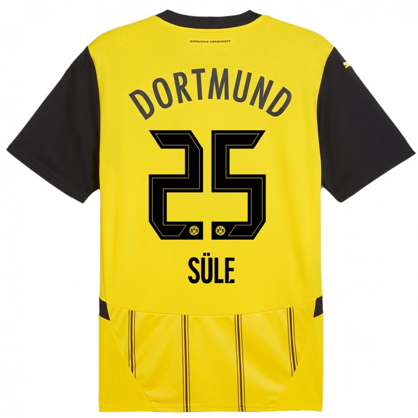 Danxen Kinder Niklas Süle #25 Gelb Schwarz Heimtrikot Trikot 2024/25 T-Shirt