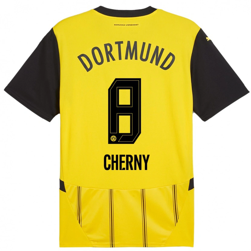 Danxen Kinder Nick Cherny #8 Gelb Schwarz Heimtrikot Trikot 2024/25 T-Shirt