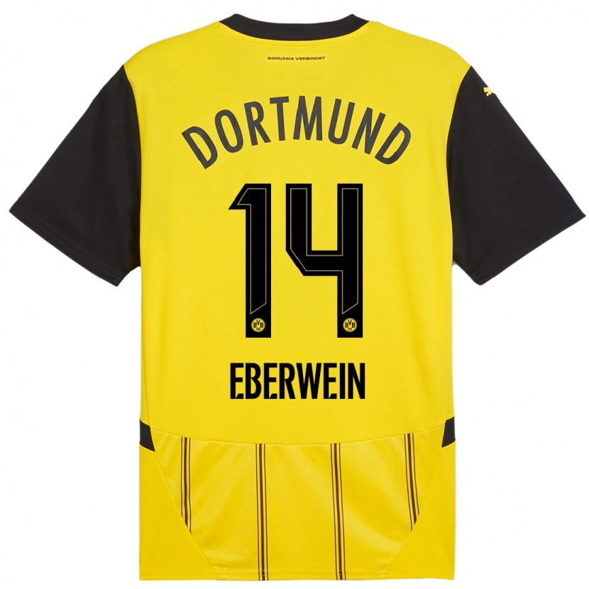 Danxen Kinder Michael Eberwein #14 Gelb Schwarz Heimtrikot Trikot 2024/25 T-Shirt