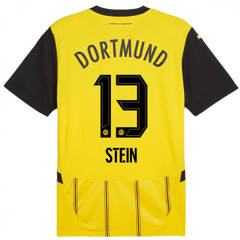 Danxen Kinder Daniel Stein #13 Gelb Schwarz Heimtrikot Trikot 2024/25 T-Shirt