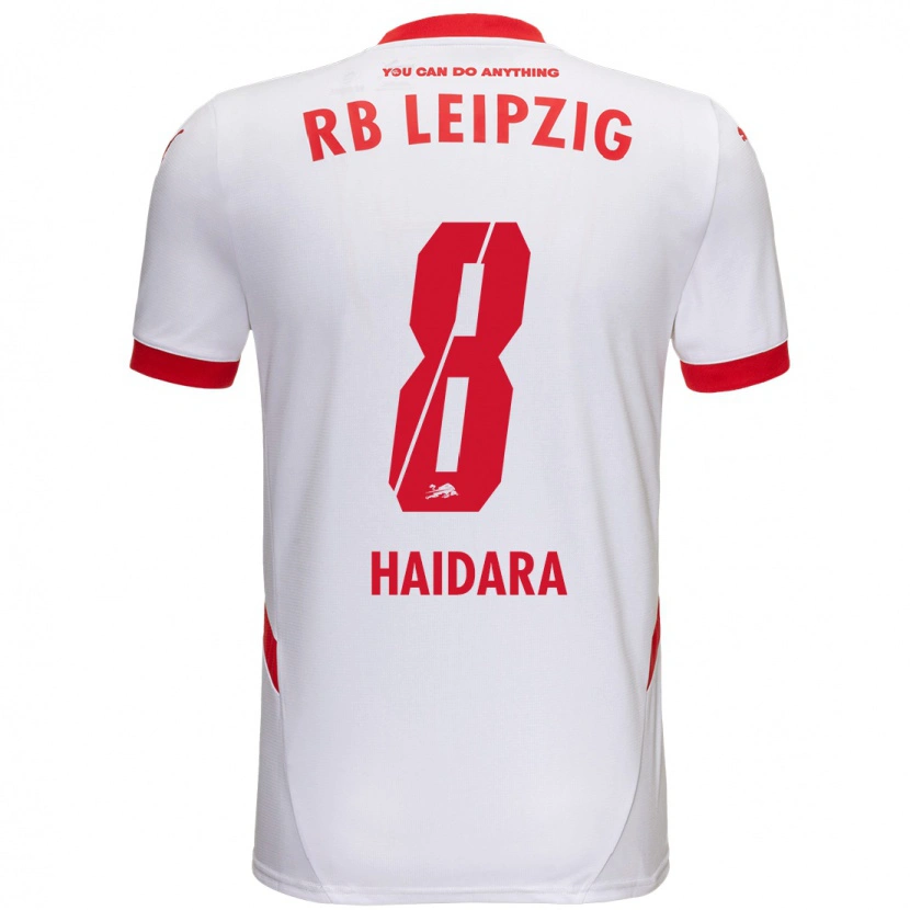 Danxen Kinder Amadou Haidara #8 Weiß Rot Heimtrikot Trikot 2024/25 T-Shirt