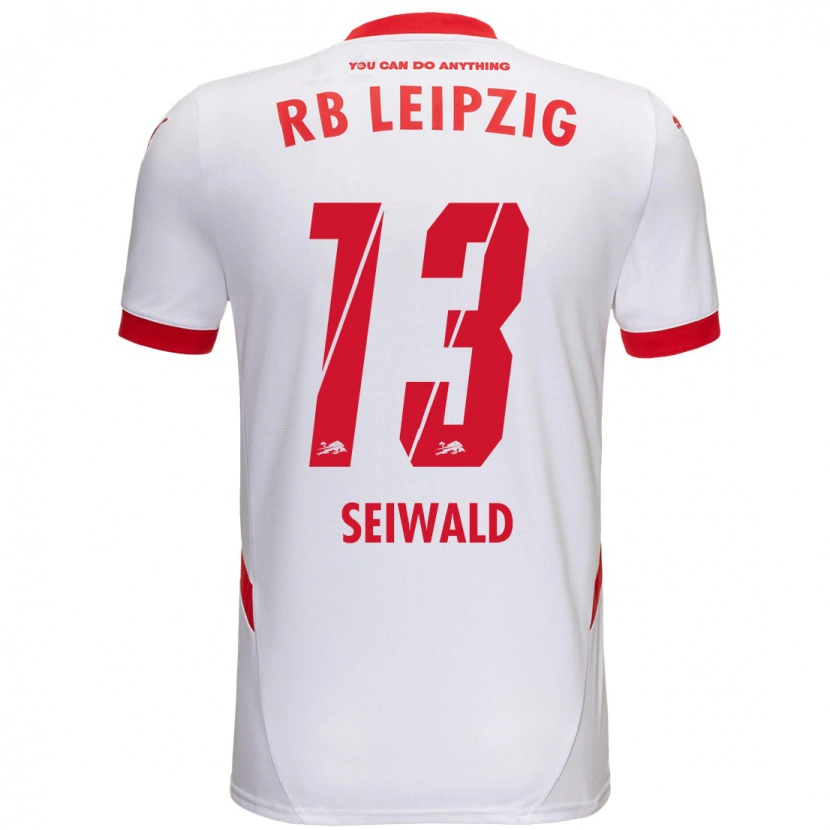 Danxen Kinder Nicolas Seiwald #13 Weiß Rot Heimtrikot Trikot 2024/25 T-Shirt