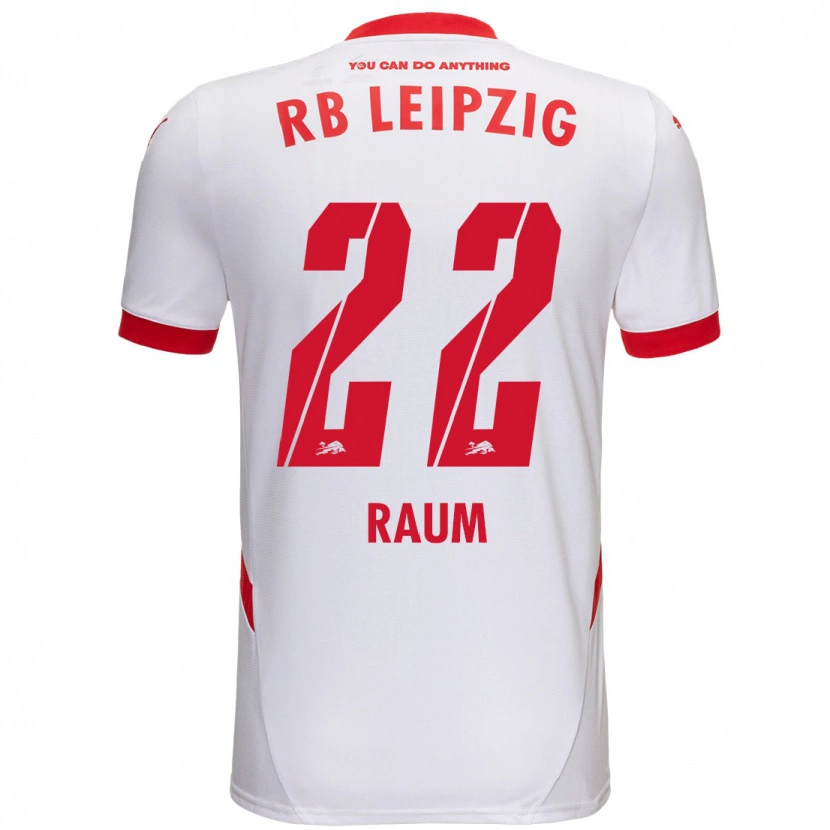 Danxen Kinder David Raum #22 Weiß Rot Heimtrikot Trikot 2024/25 T-Shirt