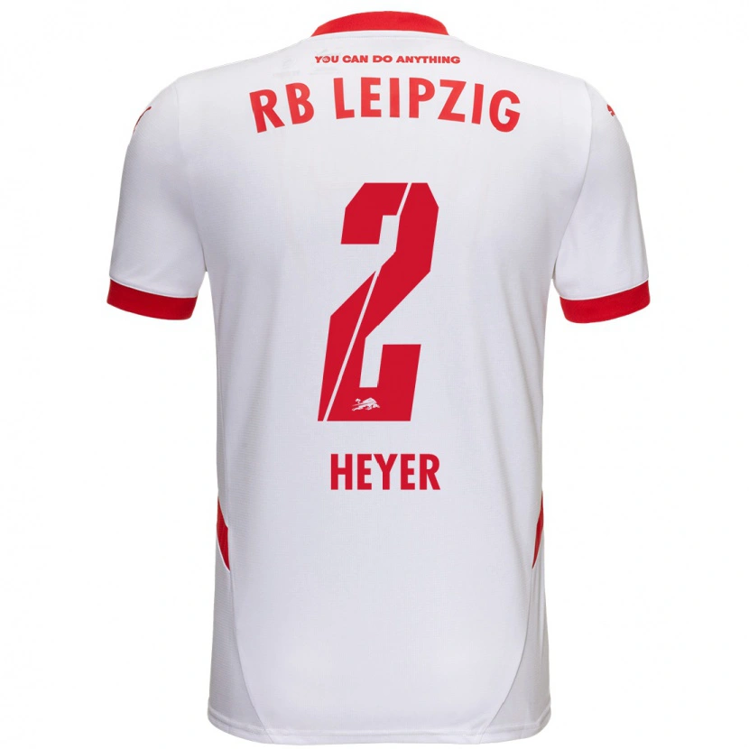 Danxen Kinder Friedrich Heyer #2 Weiß Rot Heimtrikot Trikot 2024/25 T-Shirt