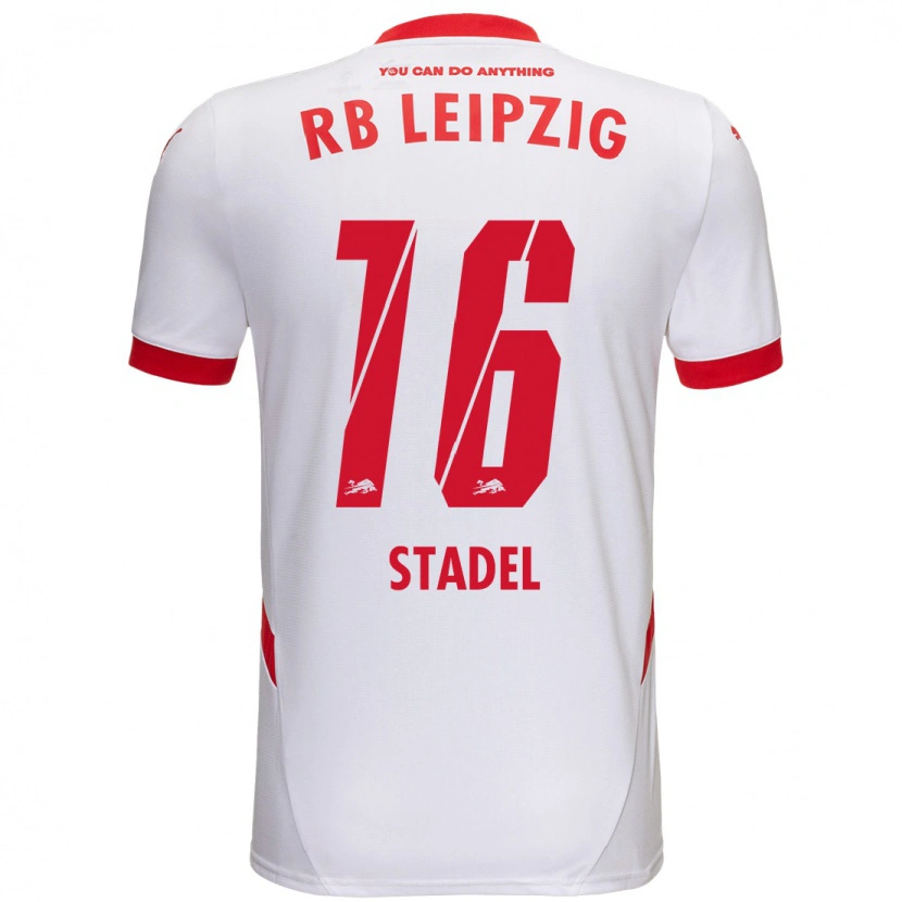 Danxen Kinder Maddox Stadel #16 Weiß Rot Heimtrikot Trikot 2024/25 T-Shirt