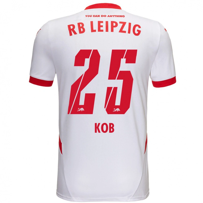Danxen Kinder Leon Koß #25 Weiß Rot Heimtrikot Trikot 2024/25 T-Shirt