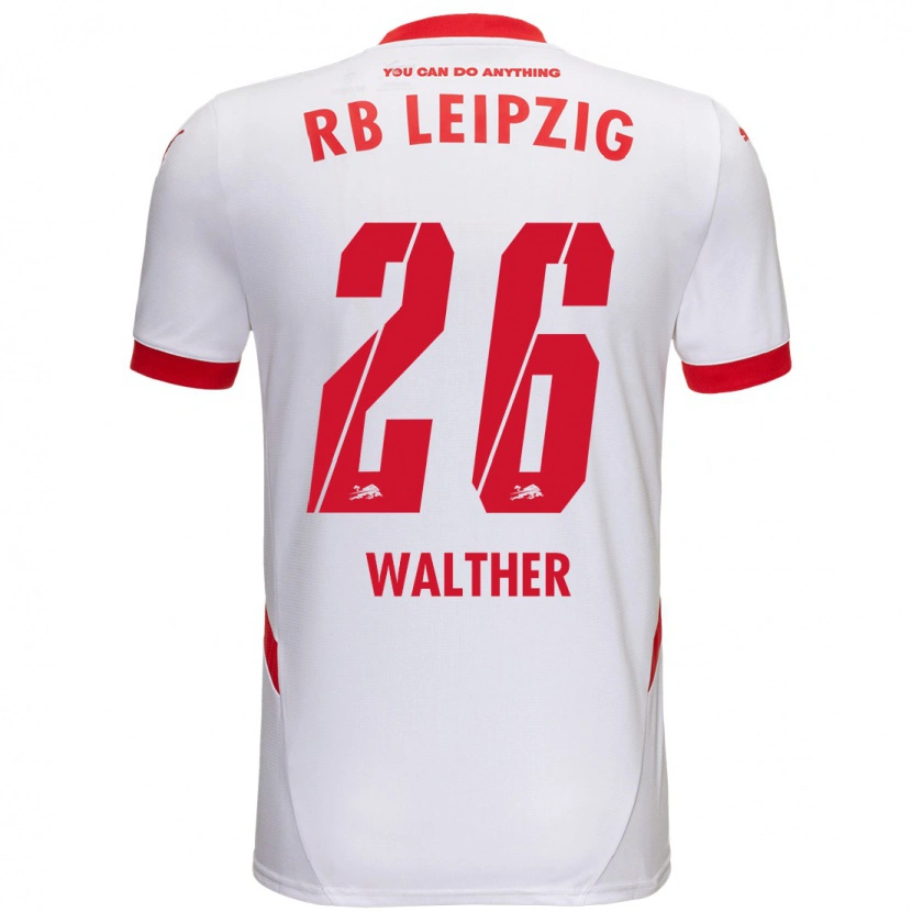 Danxen Kinder Mika Walther #26 Weiß Rot Heimtrikot Trikot 2024/25 T-Shirt