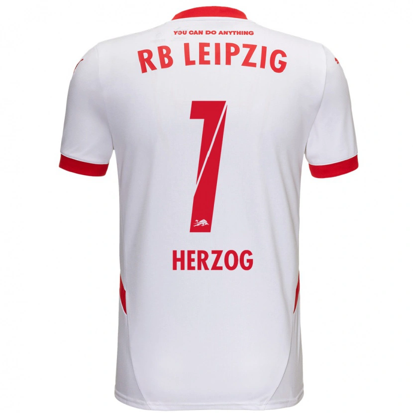 Danxen Kinder Elvira Herzog #1 Weiß Rot Heimtrikot Trikot 2024/25 T-Shirt