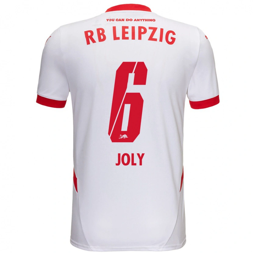 Danxen Kinder Lou-Ann Joly #6 Weiß Rot Heimtrikot Trikot 2024/25 T-Shirt