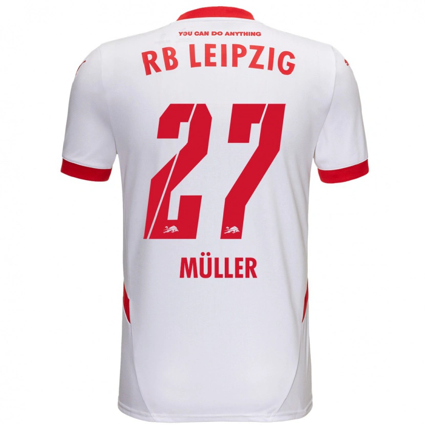 Danxen Kinder Marlene Müller #27 Weiß Rot Heimtrikot Trikot 2024/25 T-Shirt
