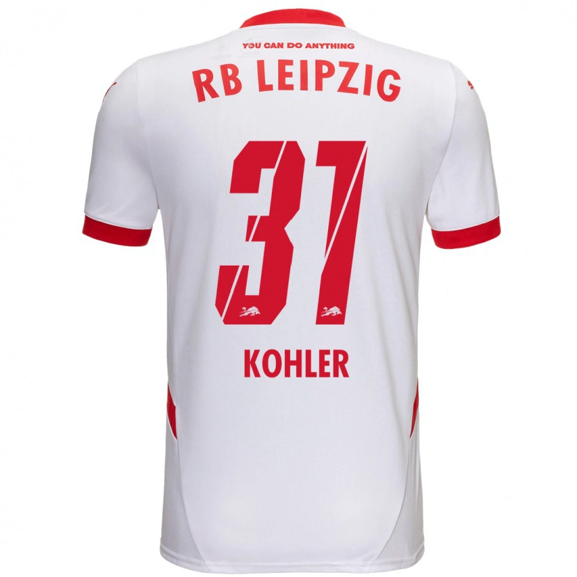 Danxen Kinder Tim Köhler #31 Weiß Rot Heimtrikot Trikot 2024/25 T-Shirt