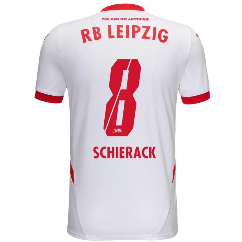 Danxen Kinder Simon Schierack #8 Weiß Rot Heimtrikot Trikot 2024/25 T-Shirt