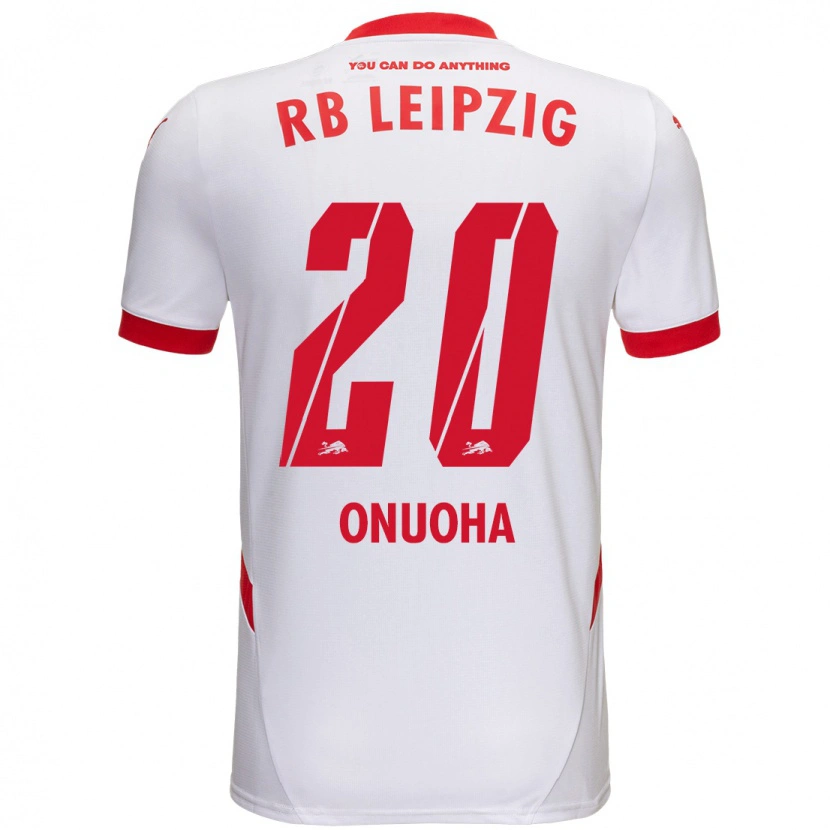 Danxen Kinder Chilohem Onuoha #20 Weiß Rot Heimtrikot Trikot 2024/25 T-Shirt