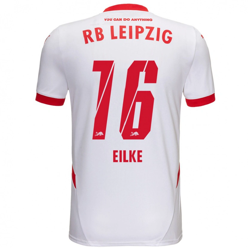 Danxen Kinder Lennox Eilke #16 Weiß Rot Heimtrikot Trikot 2024/25 T-Shirt