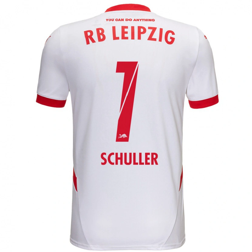Danxen Kinder Gina Schüller #1 Weiß Rot Heimtrikot Trikot 2024/25 T-Shirt