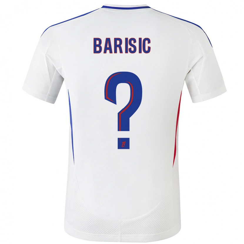 Danxen Kinder Téo Barisic #0 Weiß Blau Heimtrikot Trikot 2024/25 T-Shirt
