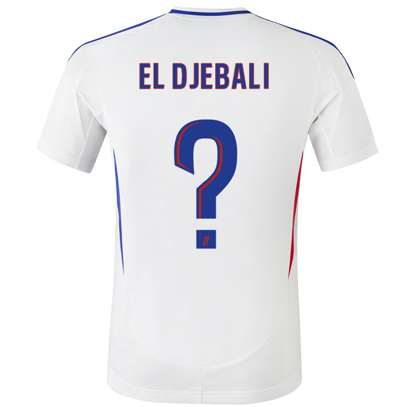 Danxen Kinder Chaïm El Djebali #0 Weiß Blau Heimtrikot Trikot 2024/25 T-Shirt