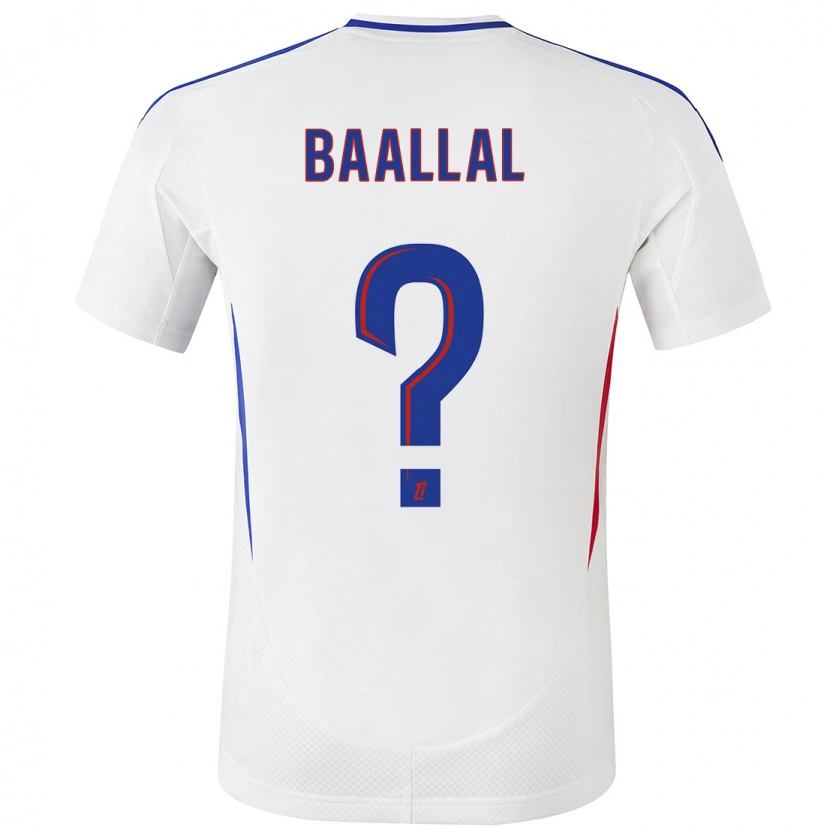 Danxen Kinder Abdellah Baallal #0 Weiß Blau Heimtrikot Trikot 2024/25 T-Shirt