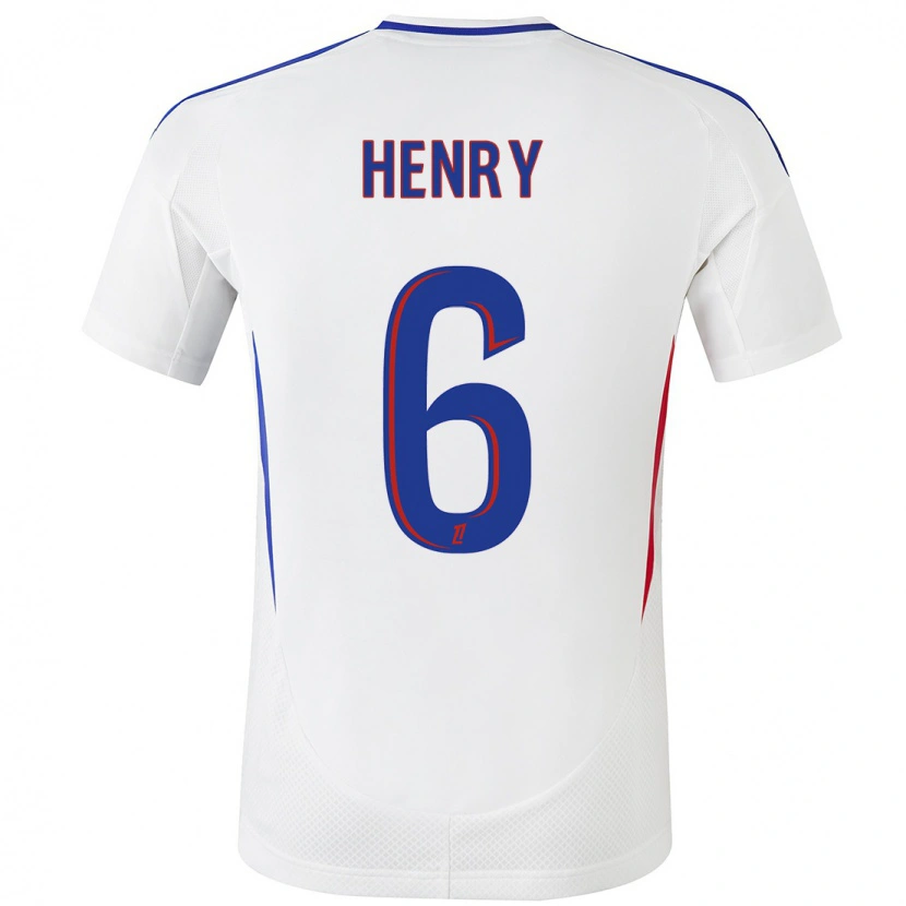 Danxen Kinder Amandine Henry #6 Weiß Blau Heimtrikot Trikot 2024/25 T-Shirt