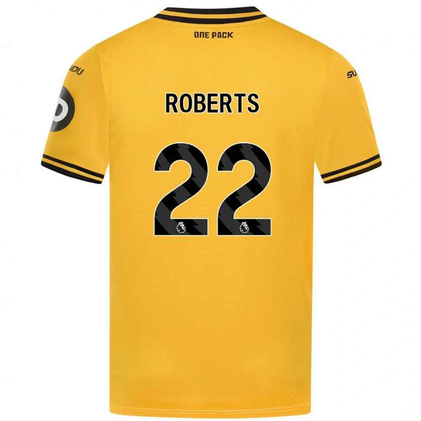 Danxen Kinder Beth Roberts #22 Gelb Heimtrikot Trikot 2024/25 T-Shirt