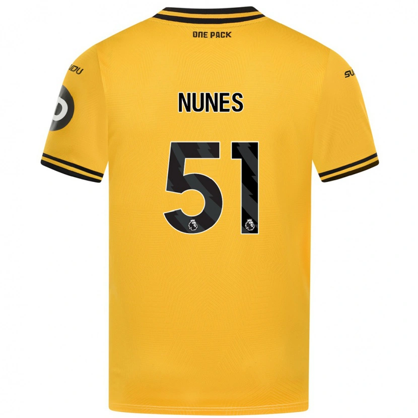 Danxen Kinder Grazi Nunes #51 Gelb Heimtrikot Trikot 2024/25 T-Shirt