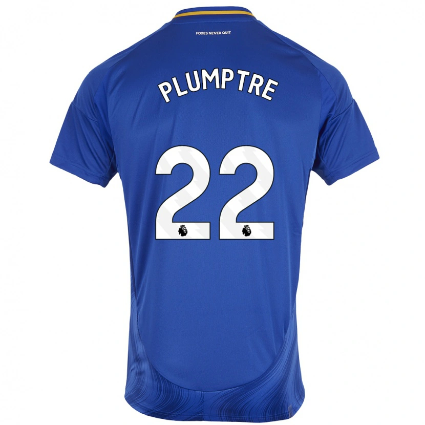 Danxen Kinder Ashleigh Plumptre #22 Blau Weiß Heimtrikot Trikot 2024/25 T-Shirt