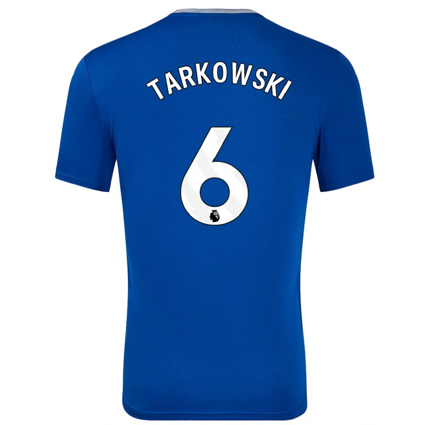Danxen Kinder James Tarkowski #6 Blau Mit Heimtrikot Trikot 2024/25 T-Shirt