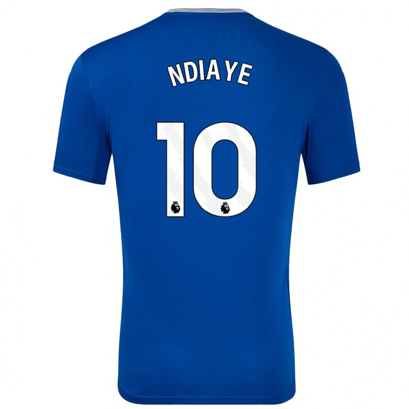 Danxen Kinder Iliman Ndiaye #10 Blau Mit Heimtrikot Trikot 2024/25 T-Shirt