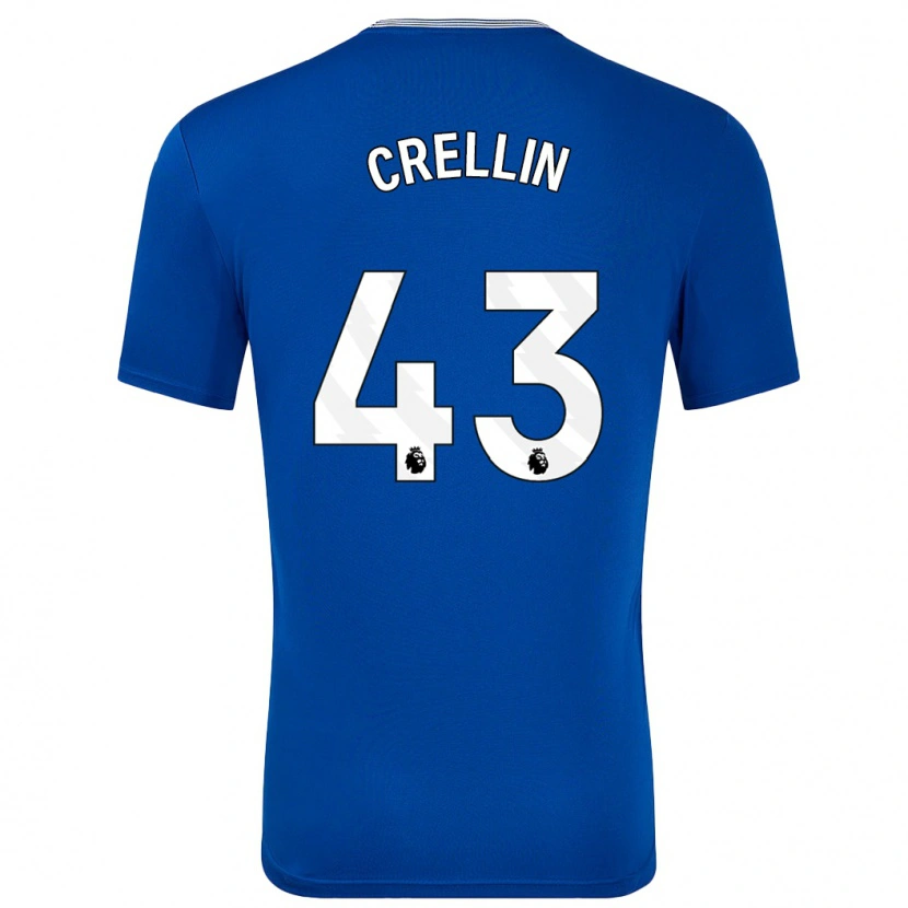 Danxen Kinder Billy Crellin #43 Blau Mit Heimtrikot Trikot 2024/25 T-Shirt