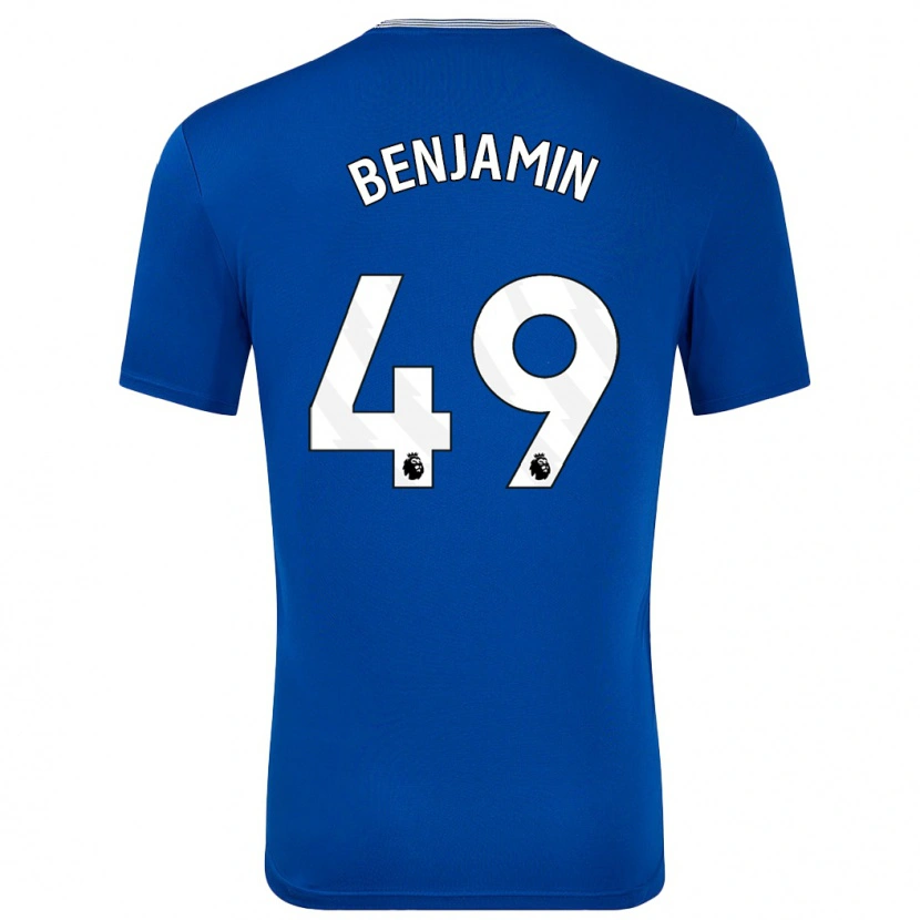 Danxen Kinder Omari Benjamin #49 Blau Mit Heimtrikot Trikot 2024/25 T-Shirt