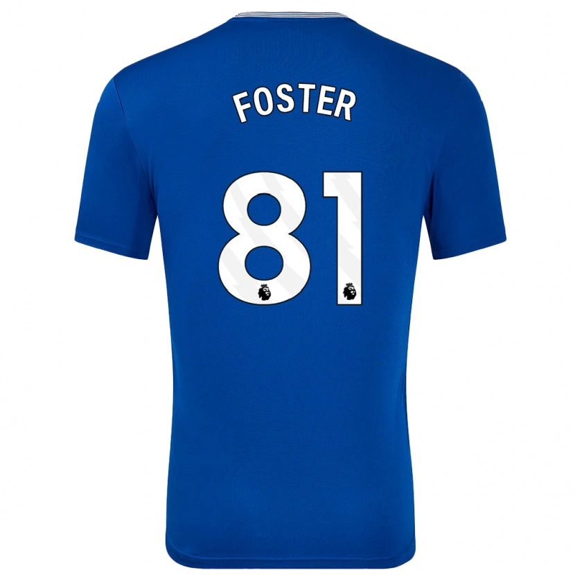 Danxen Kinder Harvey Foster #81 Blau Mit Heimtrikot Trikot 2024/25 T-Shirt