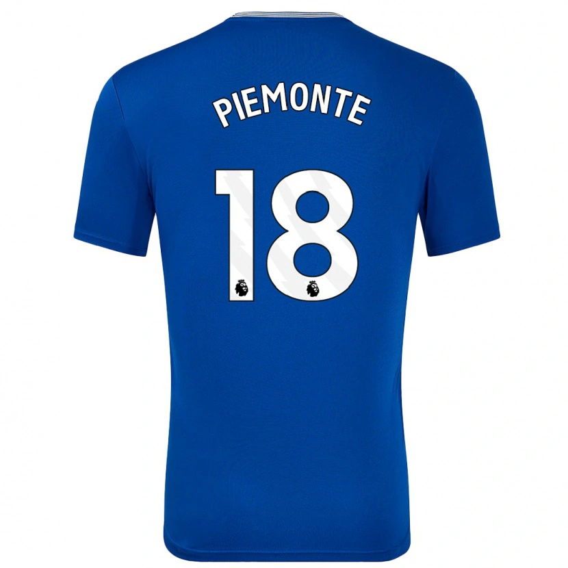 Danxen Kinder Martina Piemonte #18 Blau Mit Heimtrikot Trikot 2024/25 T-Shirt