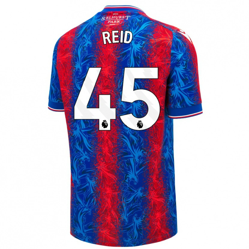 Danxen Kinder Dylan Reid #45 Rot Blauen Streifen Heimtrikot Trikot 2024/25 T-Shirt