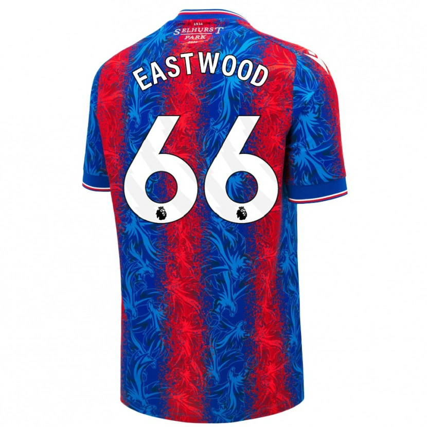 Danxen Kinder Billy Eastwood #66 Rot Blauen Streifen Heimtrikot Trikot 2024/25 T-Shirt