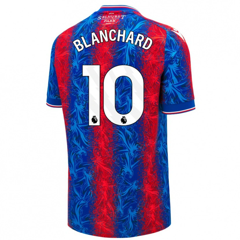 Danxen Kinder Annabel Blanchard #10 Rot Blauen Streifen Heimtrikot Trikot 2024/25 T-Shirt