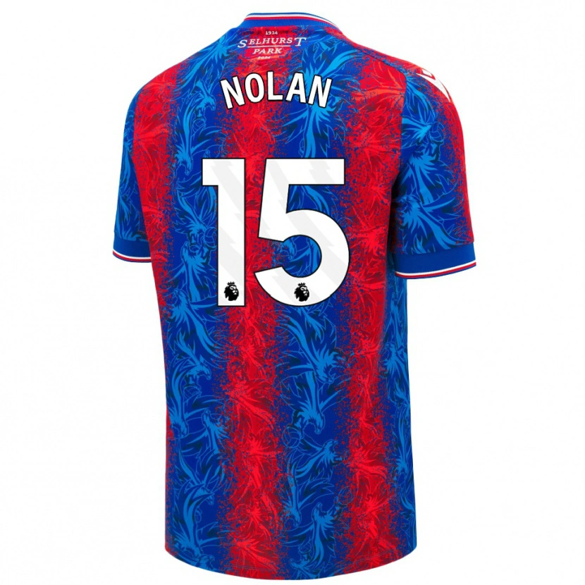 Danxen Kinder Hayley Nolan #15 Rot Blauen Streifen Heimtrikot Trikot 2024/25 T-Shirt