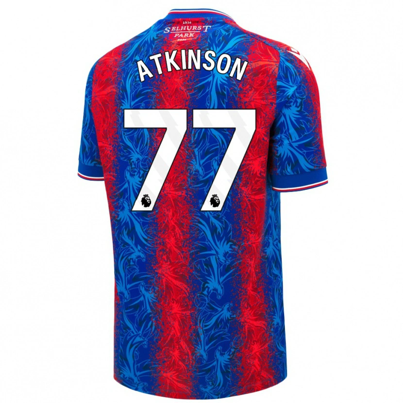 Danxen Kinder Isibeal Atkinson #77 Rot Blauen Streifen Heimtrikot Trikot 2024/25 T-Shirt