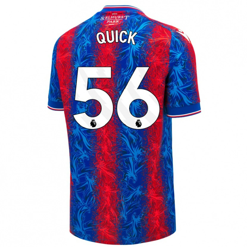 Danxen Kinder Daniel Quick #56 Rot Blauen Streifen Heimtrikot Trikot 2024/25 T-Shirt