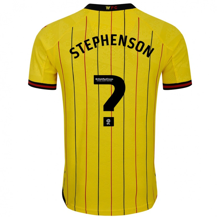 Danxen Kinder Ollie Stephenson #0 Gelb Schwarz Heimtrikot Trikot 2024/25 T-Shirt