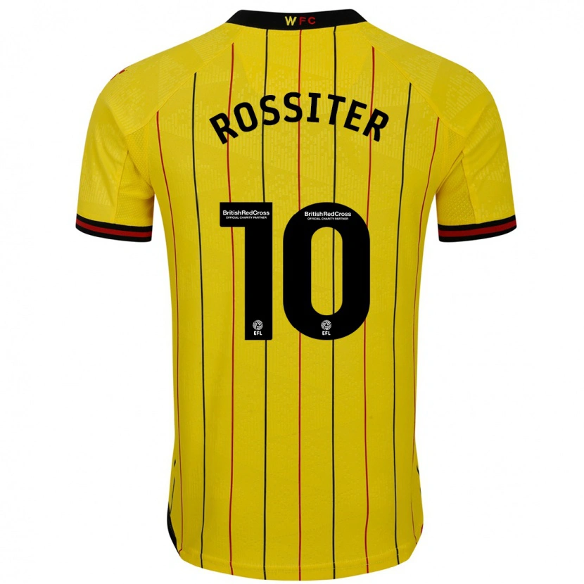 Danxen Kinder Annie Rossiter #10 Gelb Schwarz Heimtrikot Trikot 2024/25 T-Shirt