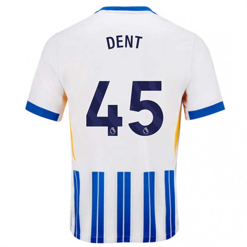 Danxen Kinder Lily Dent #45 Weiß Blaue Nadelstreifen Heimtrikot Trikot 2024/25 T-Shirt