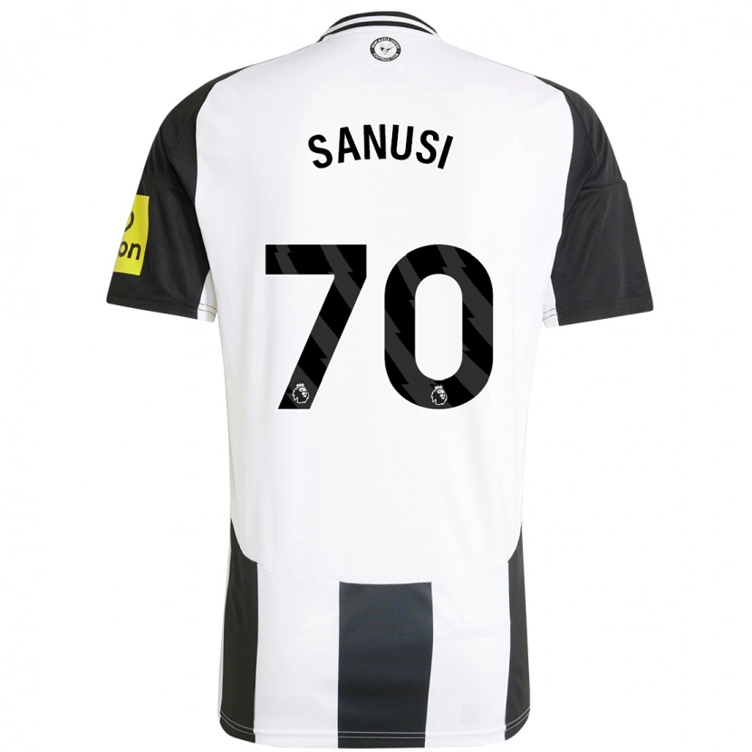 Danxen Kinder Trevan Sanusi #70 Weiß Schwarz Heimtrikot Trikot 2024/25 T-Shirt