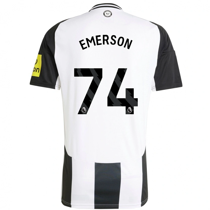 Danxen Kinder Johnny Emerson #74 Weiß Schwarz Heimtrikot Trikot 2024/25 T-Shirt