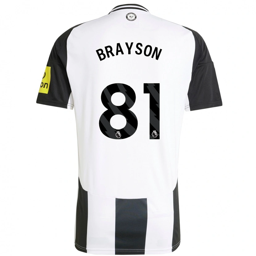 Danxen Kinder Joe Brayson #81 Weiß Schwarz Heimtrikot Trikot 2024/25 T-Shirt