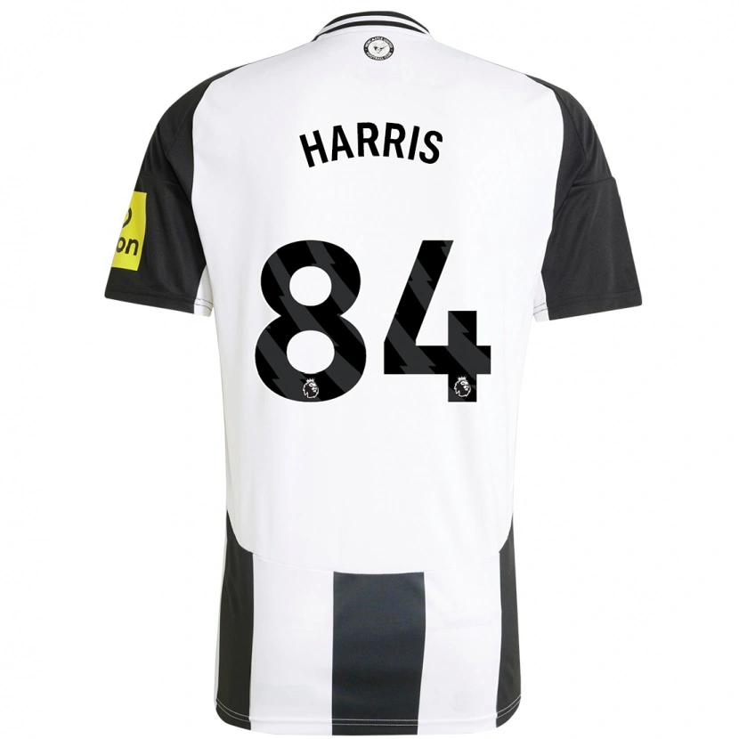 Danxen Kinder Aidan Harris #84 Weiß Schwarz Heimtrikot Trikot 2024/25 T-Shirt
