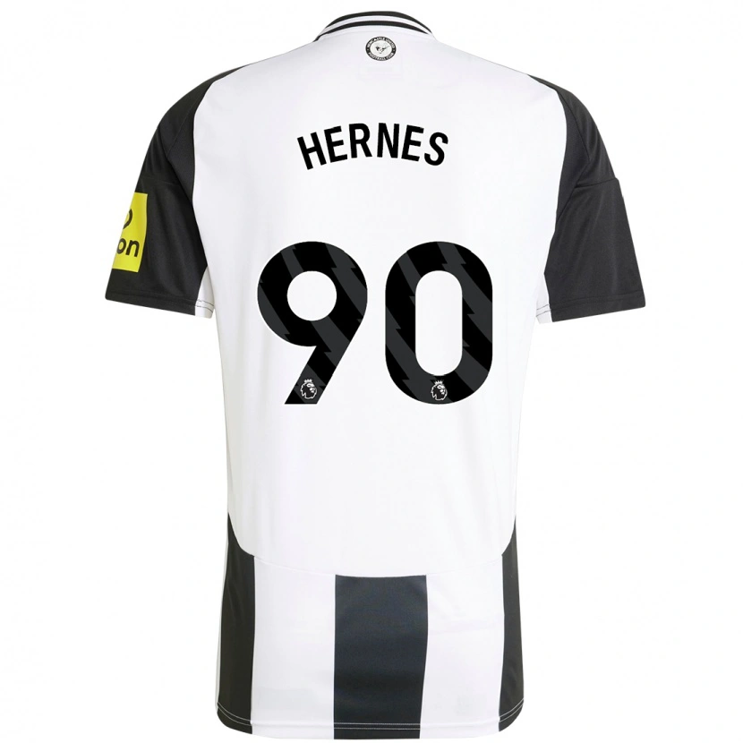 Danxen Kinder Travis Hernes #90 Weiß Schwarz Heimtrikot Trikot 2024/25 T-Shirt